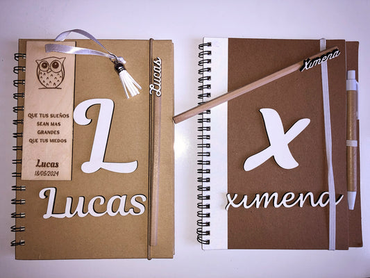 Libretas personalizadas en madera